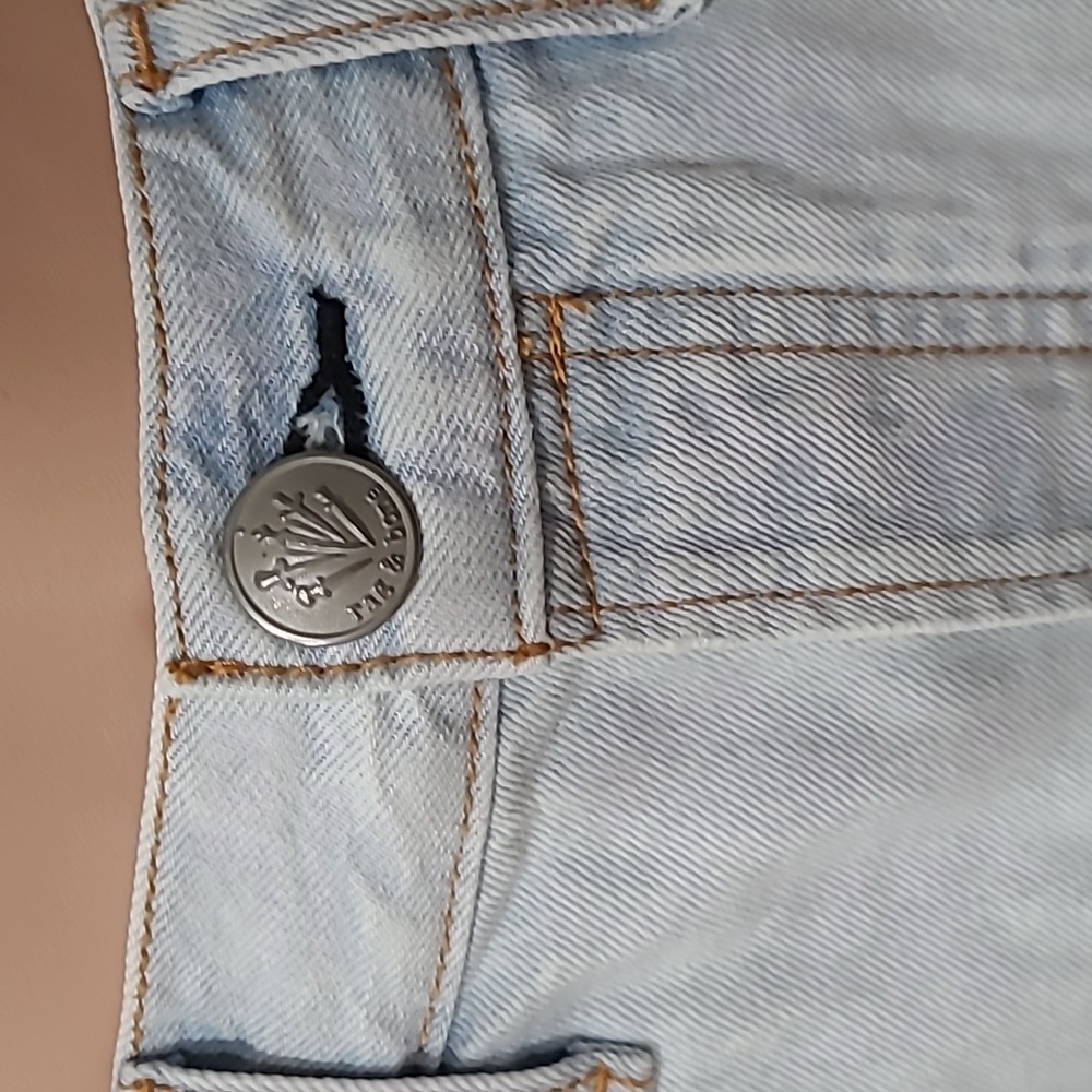 Rag & Bone Light Wash Denim Skirt - Picture 5 of 8